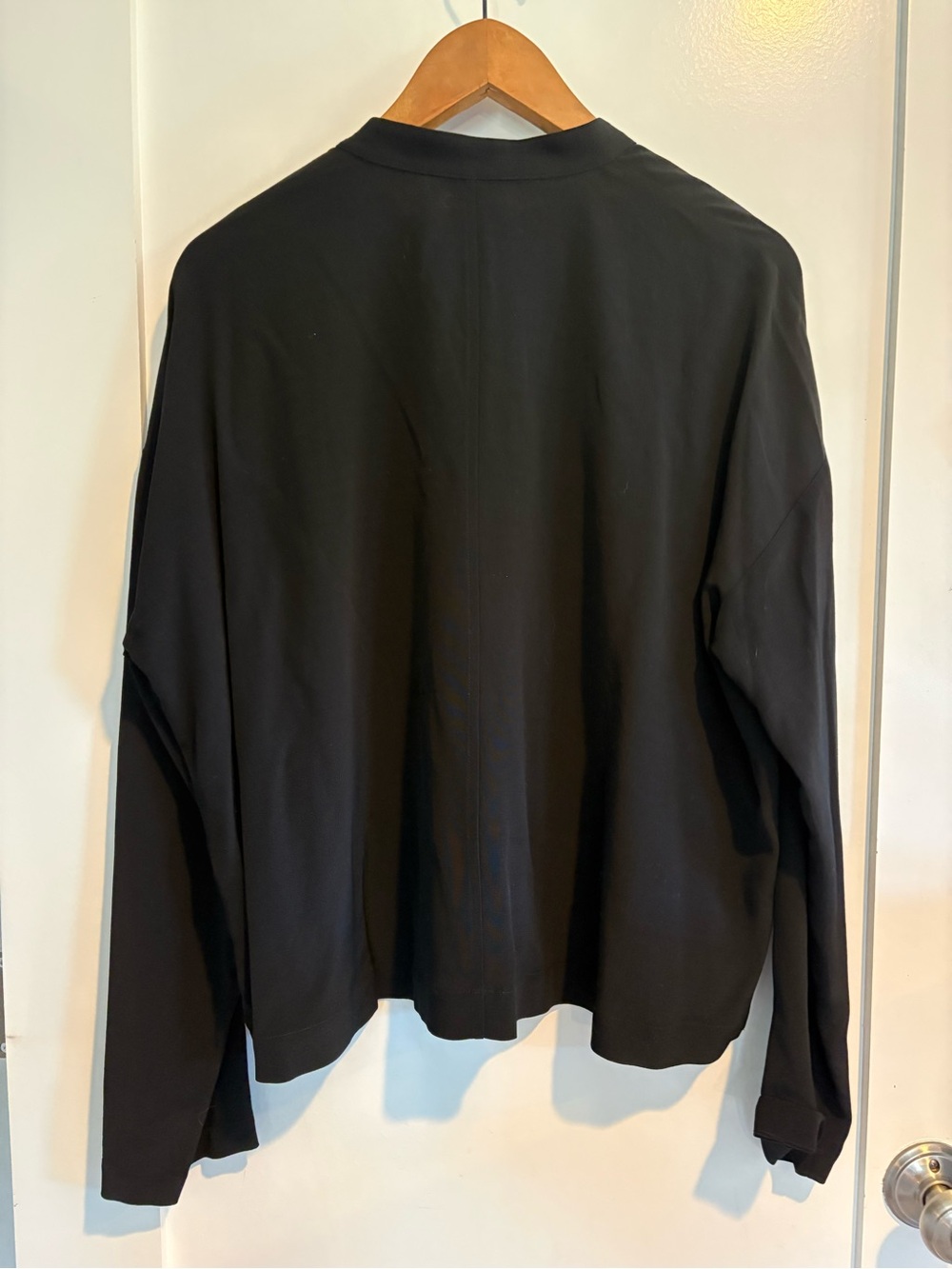 Eileen Fisher Black Top with Tag Detail - Picture 3 of 9